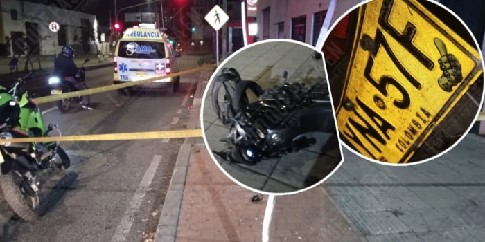 Motociclista que se estrelló con una señal de tránsito murió está mañana en el norte de Bucaramanga